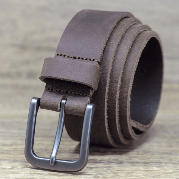 35mm Real Full Grain Leather Belt