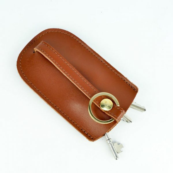 5465465 Roam Leather Bell Key Holder Tan
