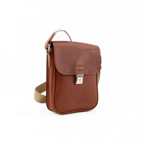 bennett-10 Bennet Tan Leather Messenger Bag