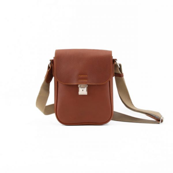 bennett-8 Bennet Tan Leather Messenger Bag