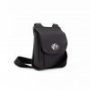 Black Mini-Turnlock Leather Shoulder Bag