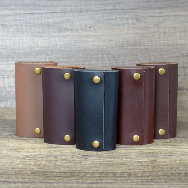 Personalisable Full Leather Key Case Holder Wallet