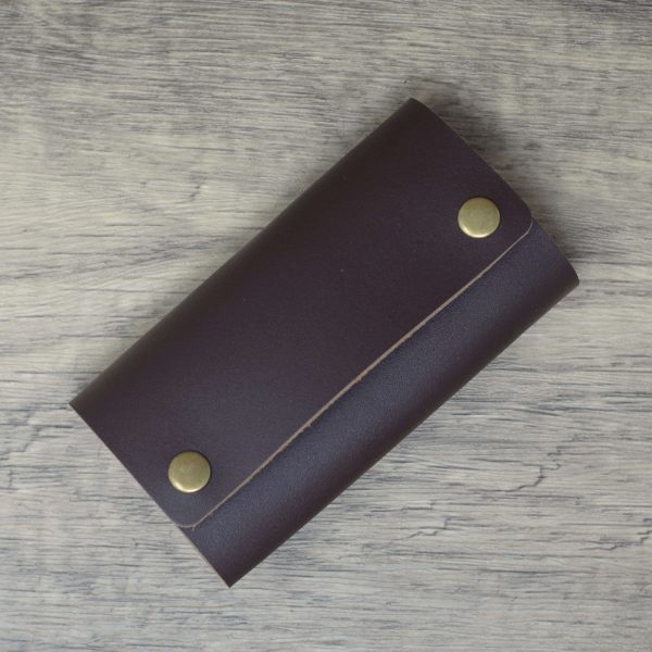 Personalisable Full Leather Key Case Holder Wallet
