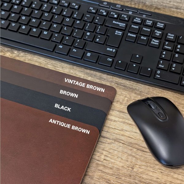 Personalised Real Leather Mouse Mat