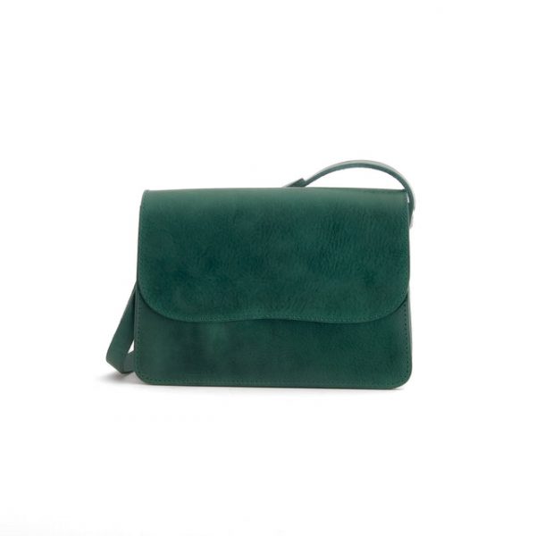 vicbag-089 Missouri Green Leather Bag