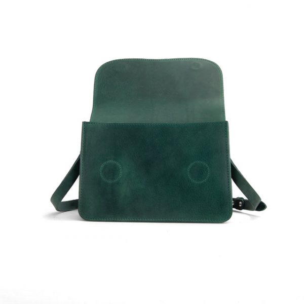 vicbag-104 Missouri Green Leather Bag