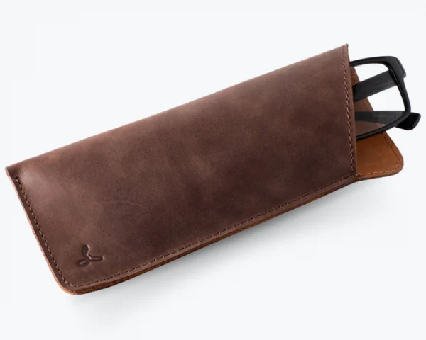 Vintage Leather Glasses Sleeve