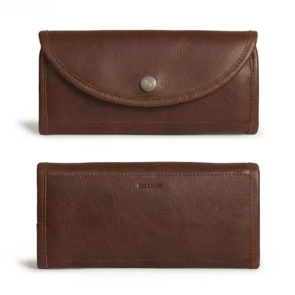 Single Snap Zippered Wallet