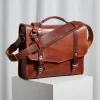 Brown Leather Satchel