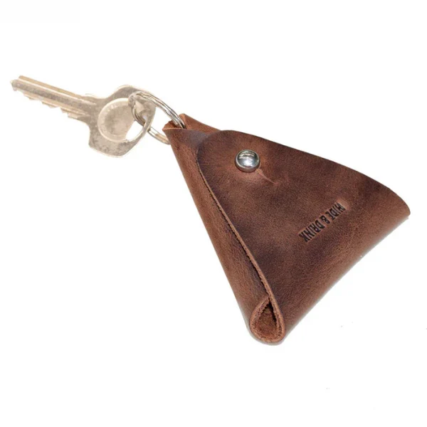Triangular Coin Keychain