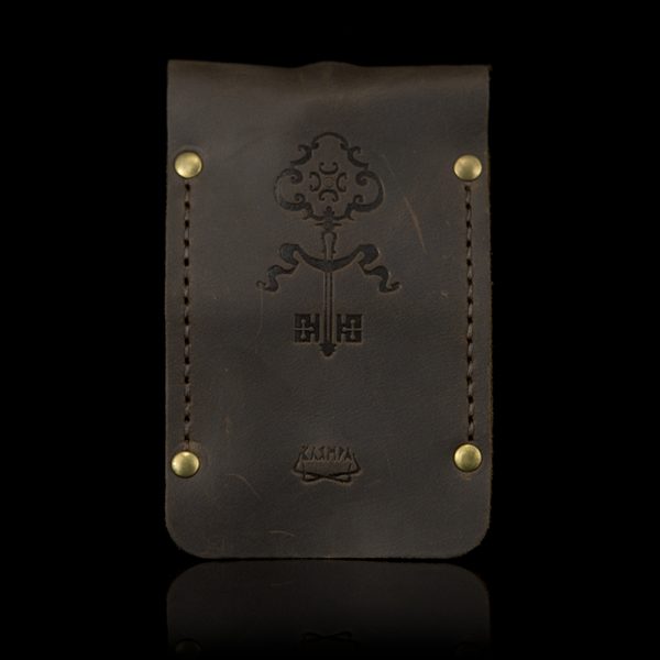 Leather keyholder "Manu propria"