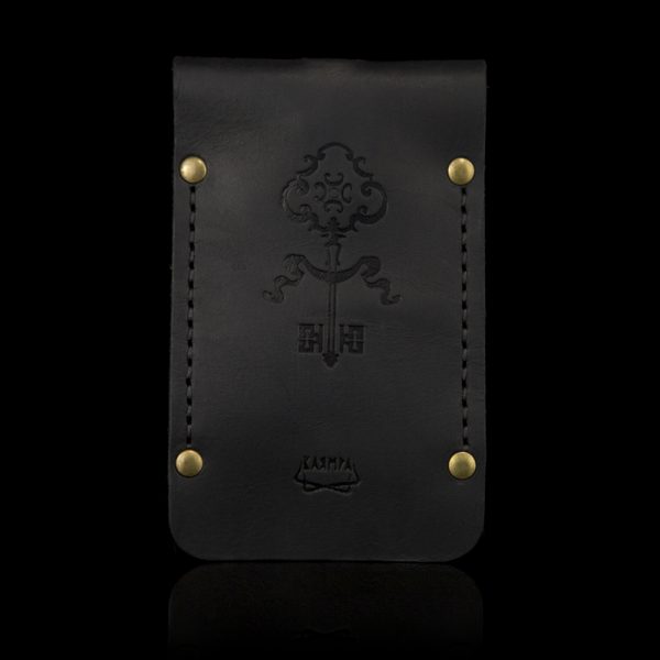 Leather keyholder "Manu propria"