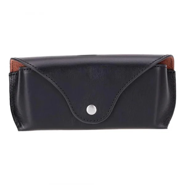 Leather Glasses Case - Black