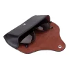 Leather Glasses Case - Black