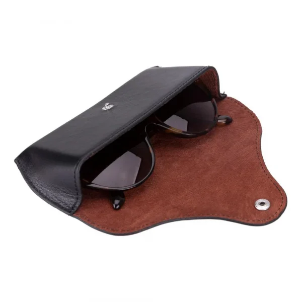 Leather Glasses Case - Black