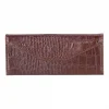 Triangular Leather Glasses Case - Brown Croc Effect